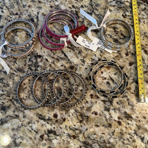 Lot of Rhinestone Bracelets bangles y2k new - Picture 4 of 4